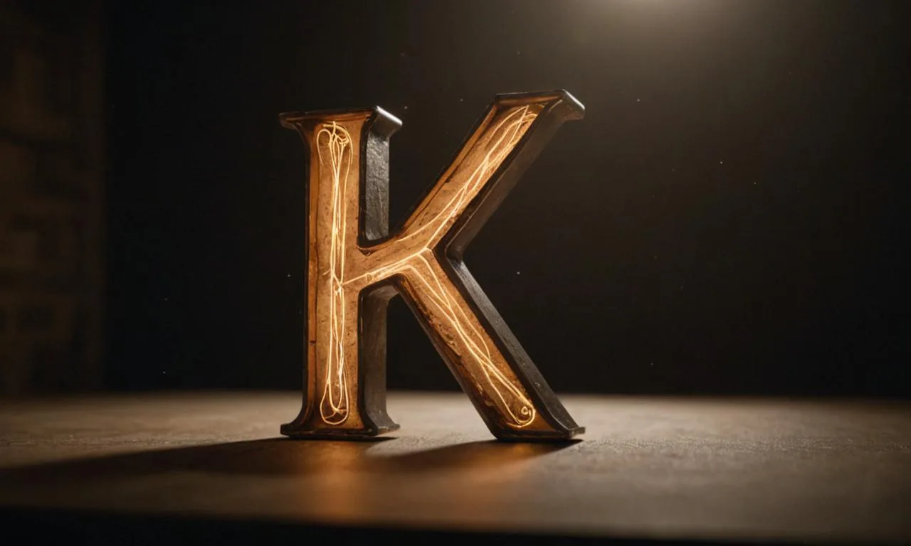 Cum se scrie "k" mare de mână